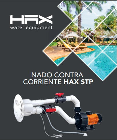 Nado contra corriente HAX STP con 1 boquilla y bomba con motor de 4HP
