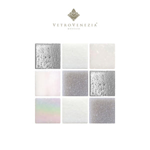 MOSAICO VENECIANO VETROVENEZIA MEZCLA CICLON STELLA 2X2 (25% A010 + 25% A010B + 25% A54 + 25% A53B)